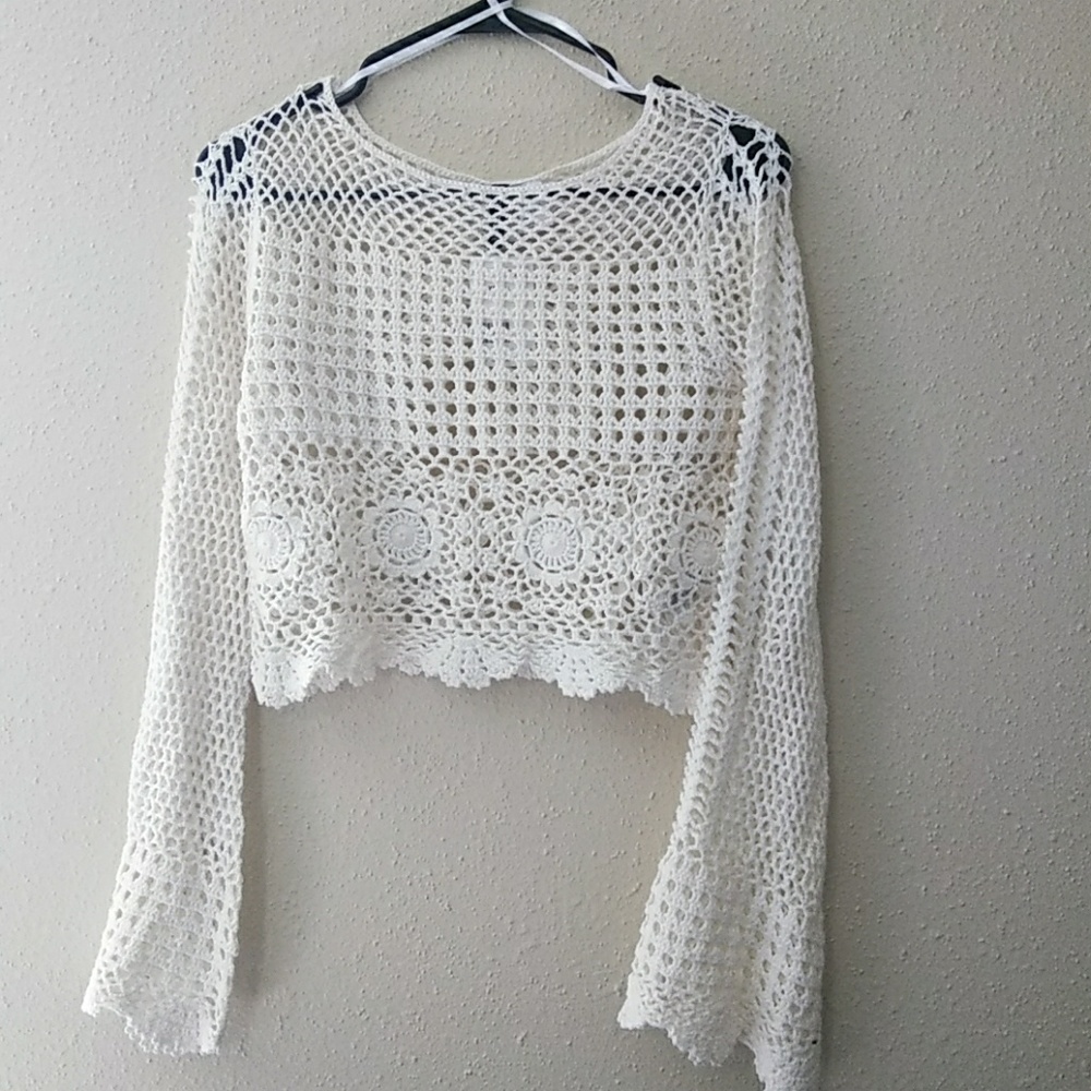 H&M Cream crop top
